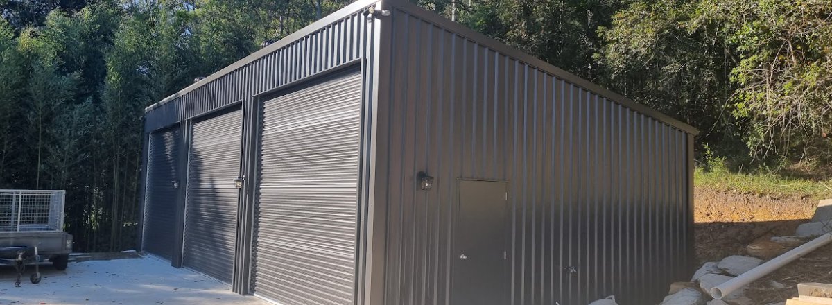 large steel sheds